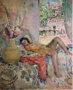 Henri Lebasque Prints Nude portrait by Henri Lebasque, Sweden oil painting artist